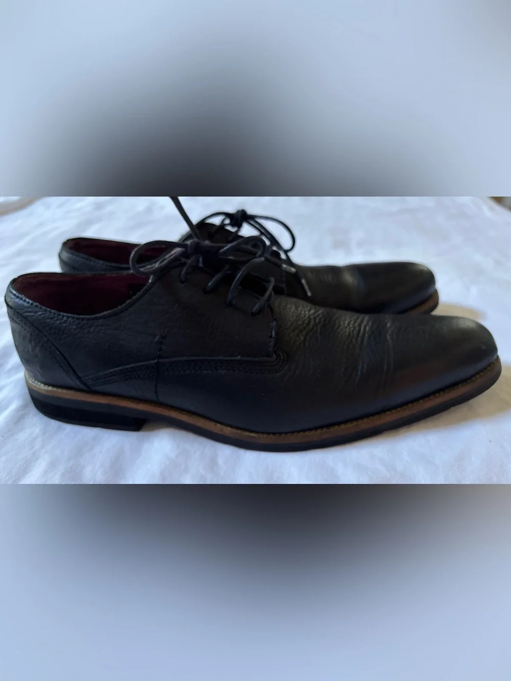 Blackstone AM-05 Black Leather Derby Oxford Shoes Men’s EU 44 US 11 Vero Cuoio